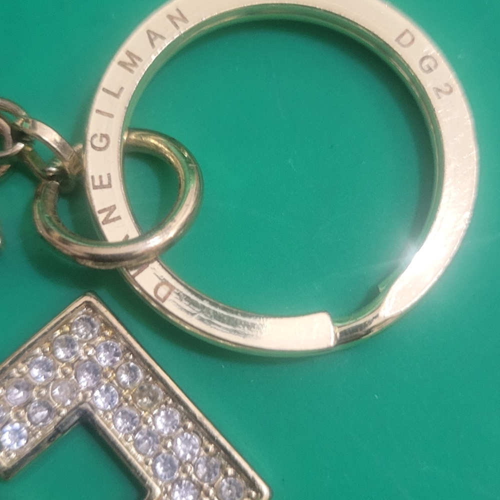 Diane Gilman DG2 Keychain with Rhinestone Letter